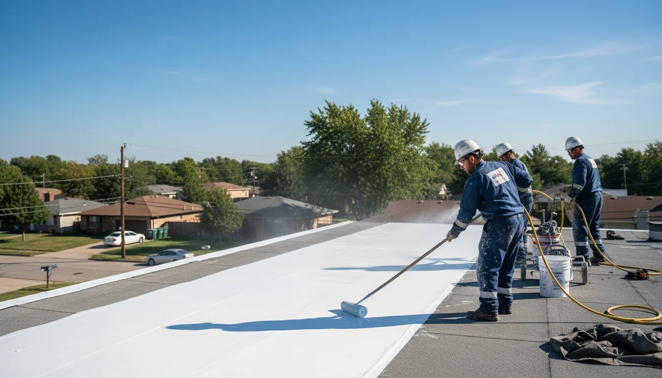 Commercial roof coating in Willow, OK near me